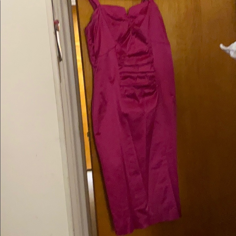 Pink/ purple body con dress